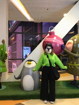 「MONKI（モンキ）のアイテム（パーカー）」を使った、晓QInG1997さん（レディース・157cm）の春コーディネート