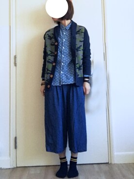 「BEAMS（ビームス）のアイテム（その他アウター）」を使った、Yan Kwanさん（レディース・160cm）の冬コーディネート