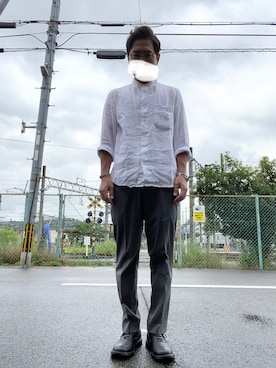 「quilp（クイルプ）のアイテム」を使った、miyamasakaさん（メンズ・175cm）の夏コーディネート