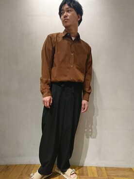 三浦準矢さん（メンズ・166cm）の春コーディネート