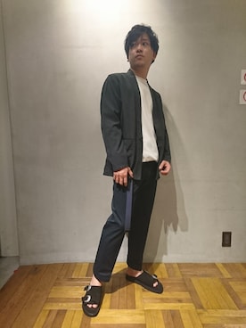 三浦準矢さん（メンズ・166cm）の春コーディネート