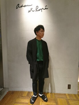 三浦準矢さん（メンズ・166cm）の春コーディネート