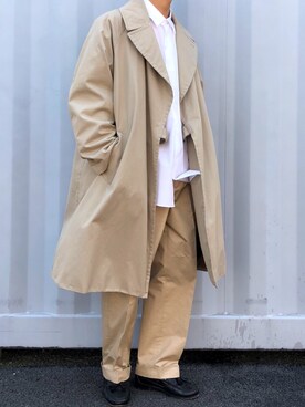 「COMOLI（コモリ）のアイテム（その他アウター）」を使った、miさん（メンズ・174cm）の春コーディネート