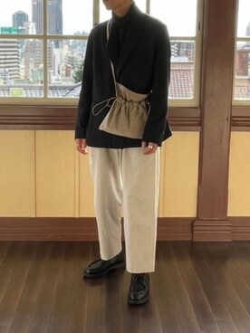 「UNIQLO（ユニクロ）のタートルネックT（長袖）（Tシャツ/カットソー）」を使った、りょ！さん（メンズ・175cm）の冬コーディネート