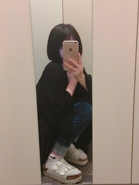 「MIXXO（ミッソ）のアイテム（パンツ）」を使った、ピノさん（レディース・150cm）の春コーディネート