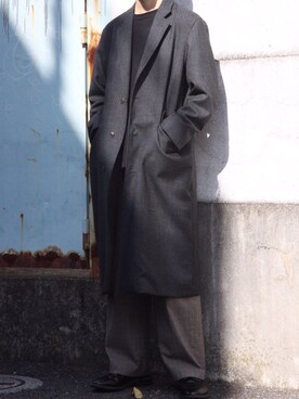 ALLEGE（アレッジ）のチェスターコートを使った人気ファッション