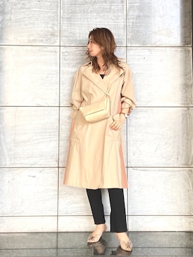 「CAST:（キャスト コロン）のアイテム（ジャケット/アウター）」を使った、AICOCさん（レディース・172cm）の春コーディネート