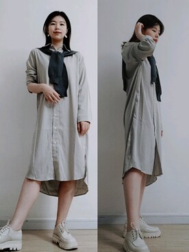 「休闲」｜「アイテム（その他シューズ）」を使った、Akiko.chenさん（レディース・165cm）の春コーディネート