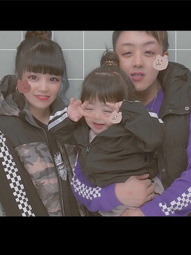 「プリクラ」｜mamaのおもちゃ箱さん（レディース・152cm）の冬コーディネート