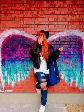 「サーフスタイル」｜「アイテム（MA-1）」を使った、_aichiii_さん（レディース・154cm）の秋コーディネート
