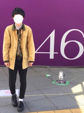 「アイテム（カバーオール）」を使った、ジェシカさん（メンズ・176cm・10代）の冬コーディネート