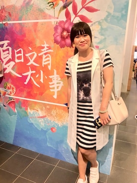 「UNKNOWN.（アンノウン）のアイテム（フォーマルスーツ/小物）」を使った、Kaitlyn Liuさん（レディース・163cm）の夏コーディネート