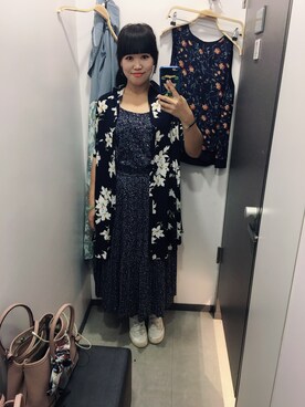 「UNKNOWN.（アンノウン）のアイテム（バッグ）」を使った、Kaitlyn Liuさん（レディース・163cm）の夏コーディネート