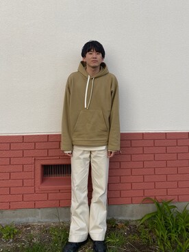 「MONKEY TIME（モンキータイム）のアイテム（パーカー）」を使った、りょーすけさん（メンズ・182cm）の夏コーディネート