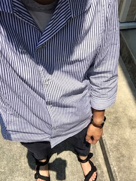 「EDIFICE（エディフィス）のアイテム（腕時計）」を使った、can.さん（メンズ・167cm）の夏コーディネート