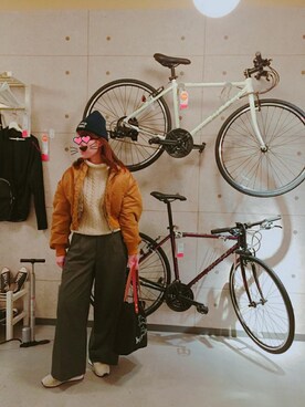 「MACPHEE（マカフィー）のアイテム（その他アウター）」を使った、madokinさん（レディース・162cm）の冬コーディネート