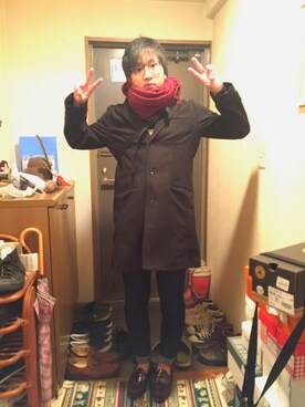 「アイテム（水着/着物・浴衣）」を使った、Kou Tomitaさん（メンズ・167cm・20代）の冬コーディネート