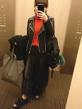 umさん（レディース・158cm）の冬コーディネート