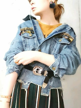 「Editt by YECCA VECCA（エディットバイイェッカヴェッカ）のアイテム（ブルゾン）」を使った、umさん（レディース・158cm）の冬コーディネート