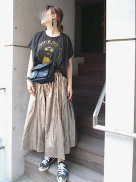 「SueUNDERCOVER（スーアンダーカバー）のアイテム」を使った、umさん（レディース・158cm）の夏コーディネート