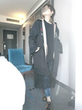 「UNDERCOVER（アンダーカバー）のアイテム（その他アウター）」を使った、umさん（レディース・158cm）の秋コーディネート
