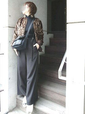 「Editt by YECCA VECCA（エディットバイイェッカヴェッカ）のアイテム（ブルゾン）」を使った、umさん（レディース・158cm）の秋コーディネート