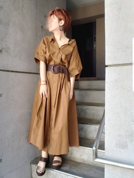 「YECCA VECCA（イェッカヴェッカ）のアイテム（パンプス）」を使った、umさん（レディース・158cm）の春コーディネート