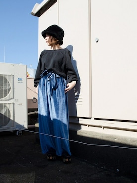 harunaさん（レディース・156cm）の冬コーディネート