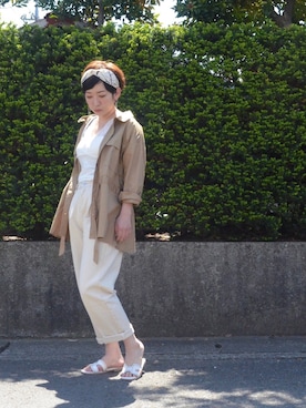 「アイテム（キャミソール）」を使った、harunaさん（レディース・156cm）の春コーディネート