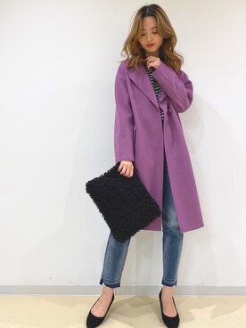 「YECCA VECCA（イェッカヴェッカ）のアイテム（ジャケット/アウター）」を使った、MIKIさん（レディース・167cm）の秋コーディネート