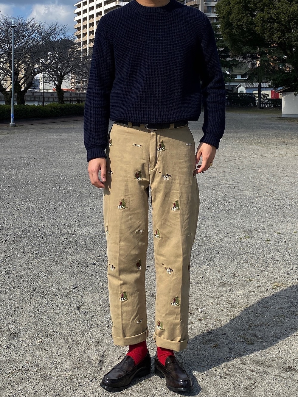 「ootd、今日のコーデ、シンプル、カジュアル、大人カジュアル、きれいめカジュアル、ユニクロ、プチプラ、オーバーサイズ」｜「POLO RALPH LAURENのアイテム（チノパンツ、ベージュ系）」を使った、ヒヨンさん（メンズ・183cm）の冬コーディネートの1枚目の写真