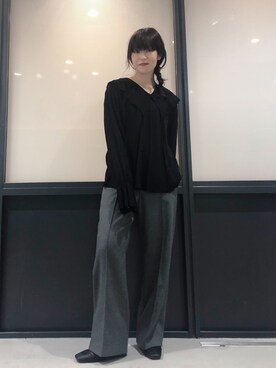 「AMONG（アマング）のアイテム」を使った、koz▲さん（レディース・160cm）の冬コーディネート