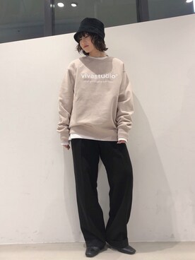 「runningHIGH（ランニングハイ）のアイテム（パンツ）」を使った、koz▲さん（レディース・160cm）の冬コーディネート