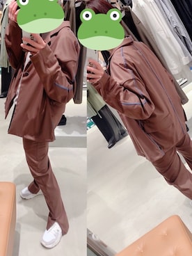 「SHINYAKOZUKA（シンヤコヅカ）のアイテム」を使った、はくさん（レディース・159cm）の春コーディネート