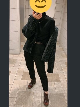 「LOWRYS FARM（ローリーズファーム）のセンタープレスカラーフレアパンツ　870189（その他パンツ）」を使った、はくさん（レディース・159cm）の秋コーディネート