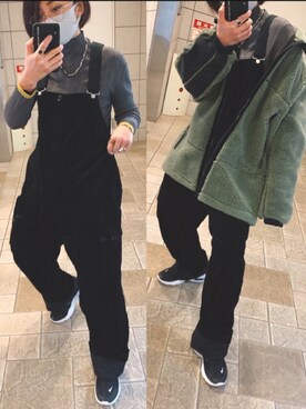 「RAGEBLUE（レイジブルー）のアイテム（オールインワン・サロペット）」を使った、はくさん（レディース・159cm）の秋コーディネート