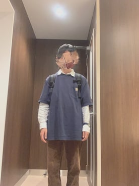 「BEN DAVIS（ベンデイビス）のアイテム（バックパック/リュック）」を使った、カオナシさん（メンズ・175cm）の春コーディネート