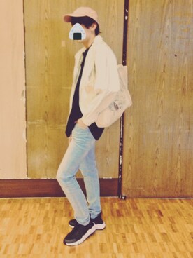 「Munsingwear（マンシングウェア）のアイテム（ブルゾン）」を使った、とーちゃんさん（メンズ・180cm）の夏コーディネート