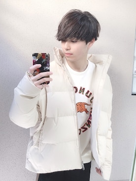 「KENZO」｜「アイテム（その他アウター）」を使った、RYOniiさん（メンズ・181cm）の冬コーディネート
