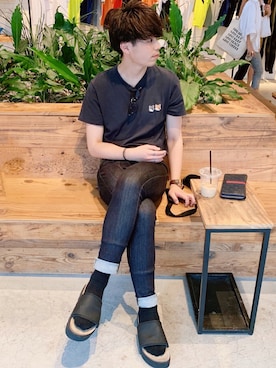 「A.D.S.R.（エーディーエスアール）のアイテム」を使った、RYOniiさん（メンズ・181cm）の夏コーディネート