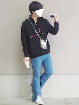 「MR.GENTLEMAN（ミスタージェントルマン）のアイテム（バッグ）」を使った、RYOniiさん（メンズ・180cm）の春コーディネート