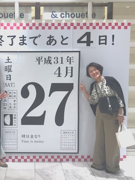 「LAURA DI MAGGIO（ローラディマッジオ）のアイテム」を使った、fuuさん（レディース・155cm）の春コーディネート