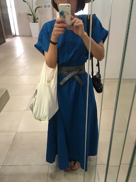 「note et silence （ノートエシロンス）のアイテム（ワンピース/ドレス）」を使った、yurimitsuさん（レディース・159cm）の春コーディネート