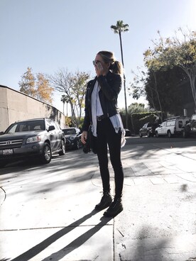「rag & bone（ラグアンドボーン）のアイテム（ブーツ）」を使った、emmyさん（レディース・170cm）の冬コーディネート