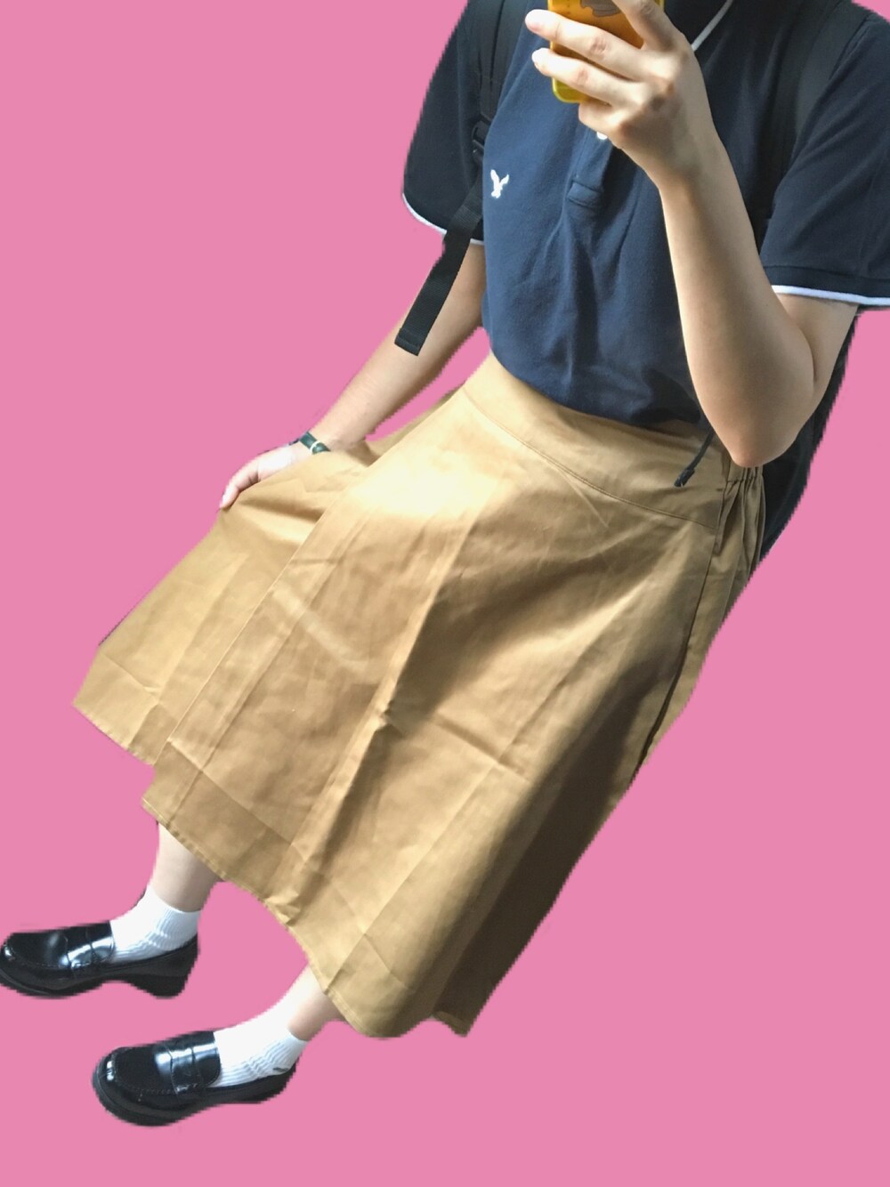 AND SEARCH アンドサーチ 巻きスカート ラップスカート - ひざ丈スカート