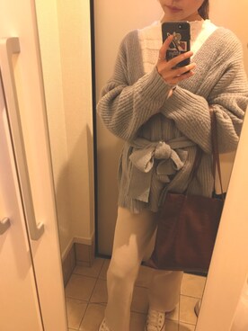 「ショッピング」｜「アイテム（その他アウター）」を使った、ゆ めさん（レディース・157cm）の春コーディネート
