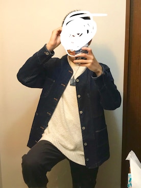 「NAVAL（ナバル）のアイテム（ジャケット/アウター）」を使った、しゅーん  さん（メンズ・169cm）の秋コーディネート