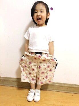 T田小源Tさん（キッズ・100cm）の春コーディネート