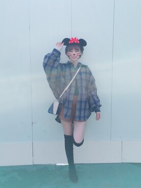 東京ディズニーランド の人気ファッションコーディネート 髪型 ベリーショートヘアー Wear