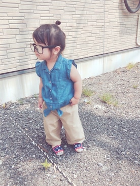 あやぼんさん（キッズ・80cm）の春コーディネート